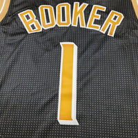 Men's Phoenix Suns Devin Booker #1 Black Select Series Swingman Jersey1