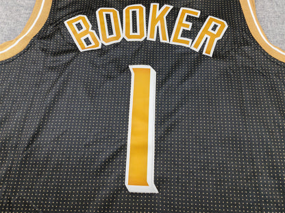 Men's Phoenix Suns Devin Booker #1 Black Select Series Swingman Jersey1