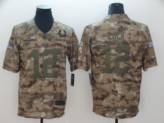 Men's Indianapolis Colts Andrew Luck Camouflage Game Jersey1