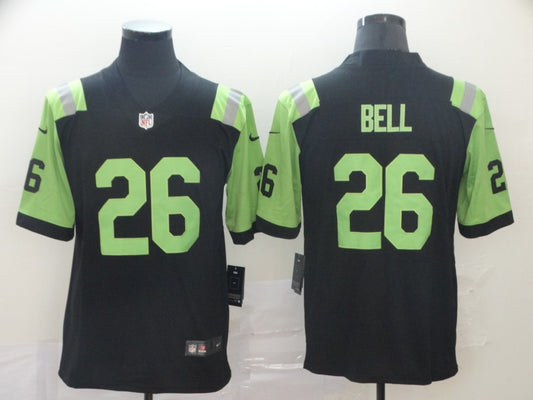 Men's New York Jets Le'Veon Bell #26 Black City Edition Game Jersey1