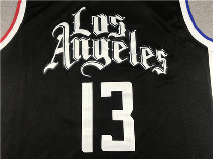 Men's LA Clippers Paul George #13 NBA Dark Blue Classics Jersey1 - City Edition