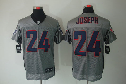 Men's Houston Texans Johnathan Joseph #24 Gray Game Jersey1