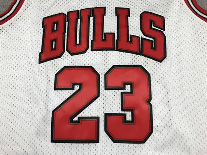 Men's Chicago Bulls Michael Jordan White 1997-98 Hardwood Classics Player Jersey1
