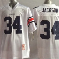 Men's Auburn Tigers Bo Jackson #34 White Player Jersey