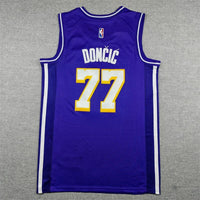Luka Doncic #77 Los Angeles Lakers Purple Statement Edition Swingman Player Jersey