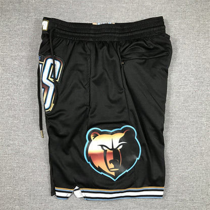 Men's Memphis Grizzlies Black 2022/23 City Edition Basketball Shorts1