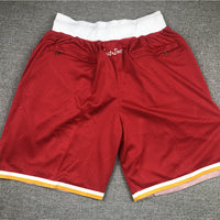 Men's Houston Rockets Red Hardwood Classics Basketball Shorts1