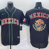 Men's 2023 World Baseball Classic Mexico Black Replica Baseball Jersey1