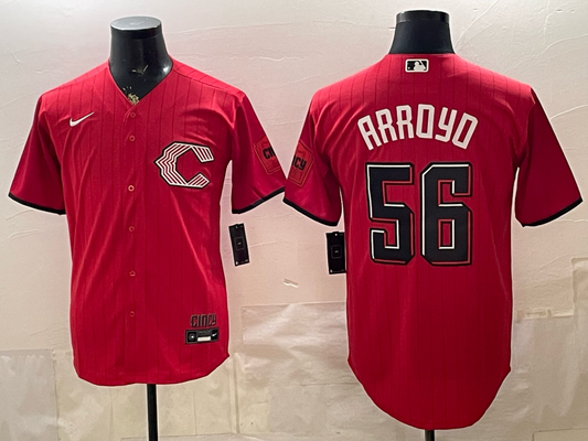Men's Cincinnati Reds Brandon Arroyo #56 Red 2026 City Connect Stadium Jersey