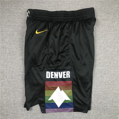 Men's Denver Nuggets Black City Edition Basketball Shorts1