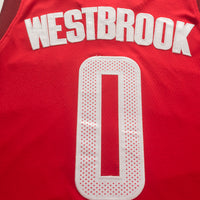 Men's Houston Rockets Russell Westbrook #0 NBA Red Classics Swingman Jersey1