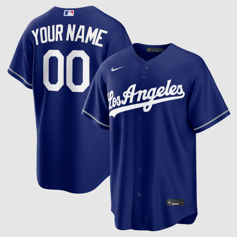 Men's Los Angeles Dodgers Royal Alternate Limited Custom Jersey