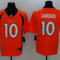 Men's Denver Broncos Emmanuel Sanders #10 Orange Game Player Jersey1