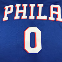 Men's Philadelphia 76ers Tyrese Maxey Blue 2020/21 Fast Break Replica Jersey1
