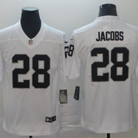 Men's Las Vegas Raiders Josh Jacobs #28 White Game Jersey1