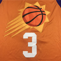 Men's Phoenix Suns Chris Paul #3 Orange Fast Break Team Replica Jersey1