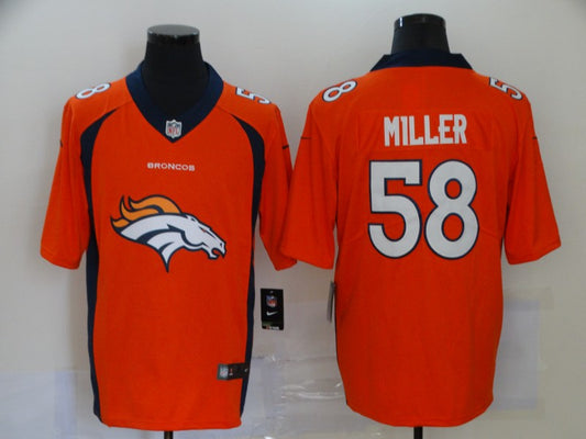 Men's Denver Broncos Von Miller #58 Orange Player Game Jersey1