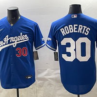 Men's Los Angeles Dodgers Dave Roberts #30 Royal Alternate Limited Jersey