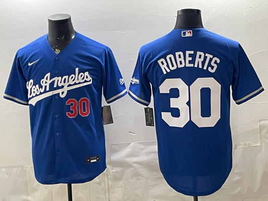 Men's Los Angeles Dodgers Dave Roberts #30 Royal Alternate Limited Jersey