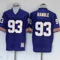 Men's Minnesota Vikings John Randle Mitchell & Ness Purple Legacy Replica Jersey1