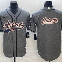 Men's Houston Astros Gray Joint Edition Replica Team Jersey1