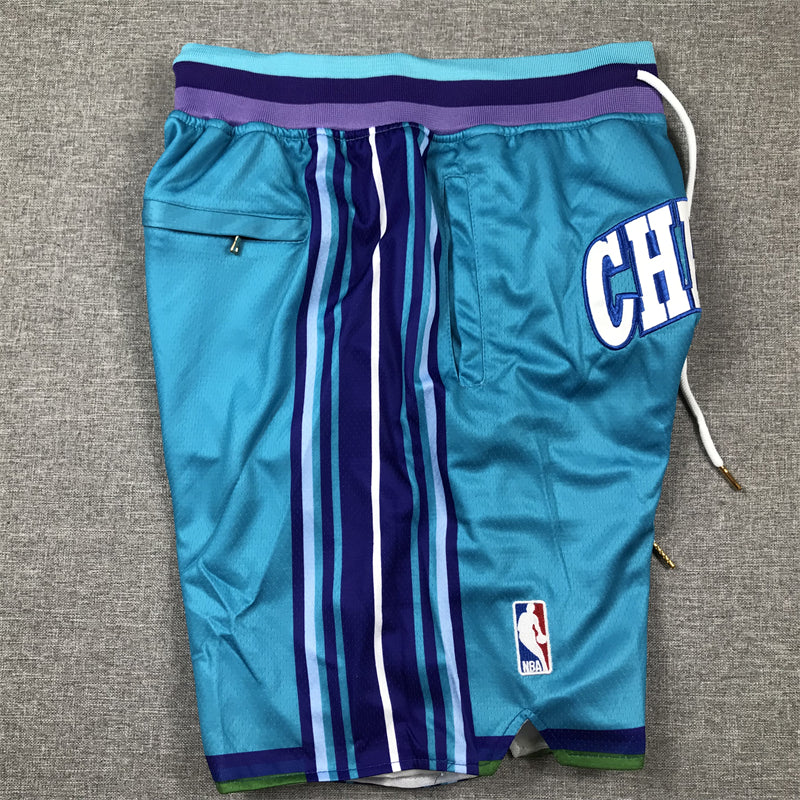 Men's Charlotte Hornets Teal Classic Edition Pocket Shorts11