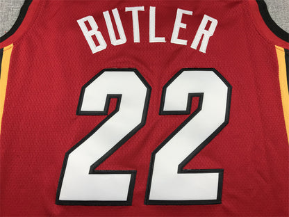 Men's Miami Heat Jimmy Butler #22 NBA Red Swingman Jersey1