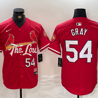 Men's St. Louis Cardinals Sonny Gray #54 Red 2024 City Connect Limited Player Jersey1