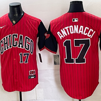 Men's Chicago White Sox Sam Antonacci #17 Red/Black 2025 City Connect Limited Player Jersey