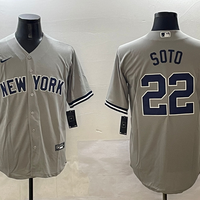 Men's New York Yankees Juan Soto #22 Gray Game Player Jersey1