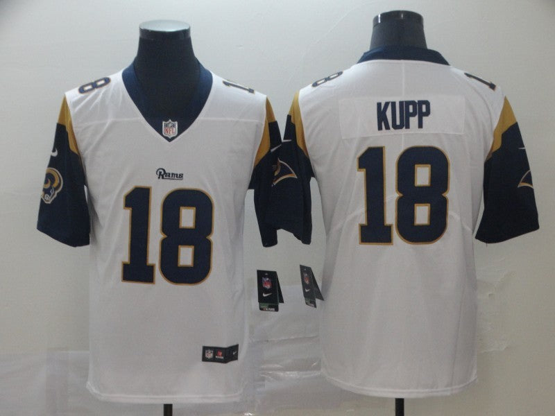 Men's Los Angeles Rams Cooper Kupp #18 White Game Jersey1