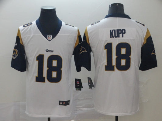 Men's Los Angeles Rams Cooper Kupp #18 White Game Jersey1