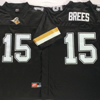 Men's Purdue Boilermakers Drew Brees #15 Black Player Jersey