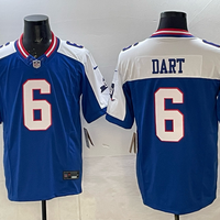 Men's New York Giants Jaxson Dart #6 Royal Player Jersey