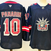 Men's New York Rangers Artemi Panarin #10 Navy Breakaway Player Jersey