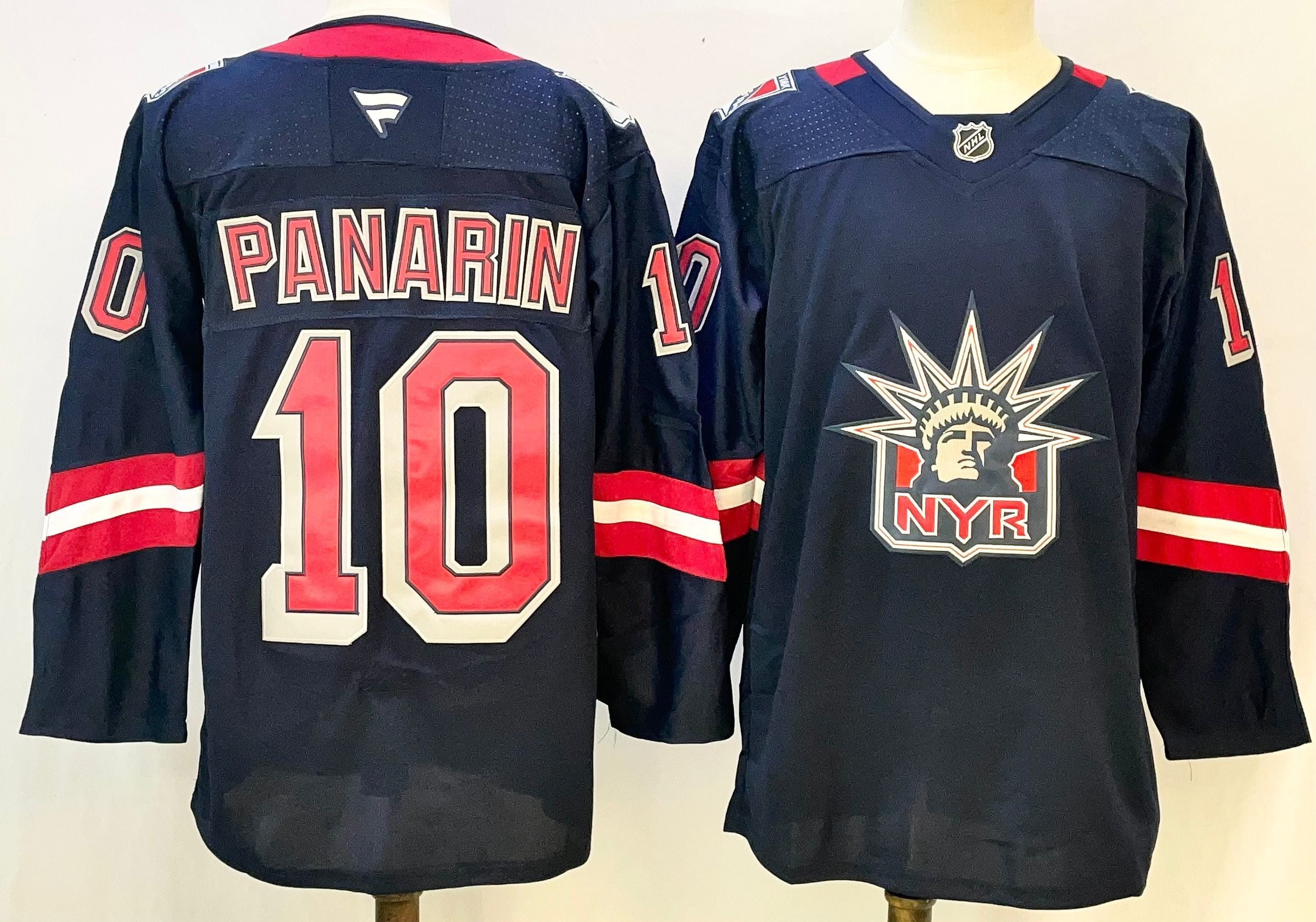 Men's New York Rangers Artemi Panarin #10 Navy Breakaway Player Jersey