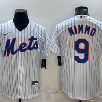 Men's New York Mets Brandon Nimmo #9 White Home Official Replica Player Jersey1