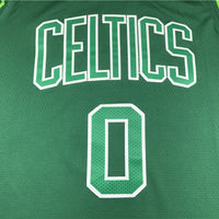 Men's Boston Celtics Jayson Tatum #0 Green Swingman Player Jersey1