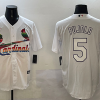 Men's St. Louis Cardinals Albert Pujols #5 White Replica Game Jersey
