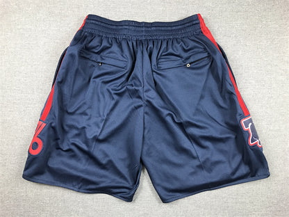 Men's Philadelphia 76ers Navy 2023/24 Pocket Shorts1 City Edition