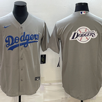 Men's Los Angeles Dodgers Gray Replica Player Jersey1