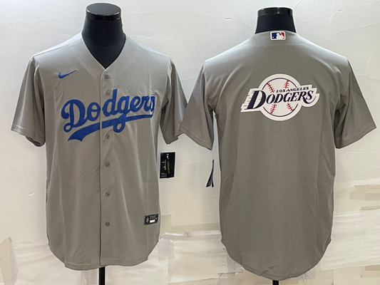 Men's Los Angeles Dodgers Gray Replica Player Jersey1