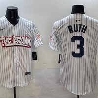 Men's New York Yankees Babe Ruth White Limited Player Jersey1