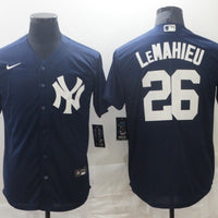 Men's New York Yankees DJ LeMahieu #26 Navy Replica Baseball Jersey1