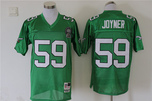 Men's Philadelphia Eagles Seth Joyner Mitchell & Ness Kelly Green Legacy Replica Jersey1