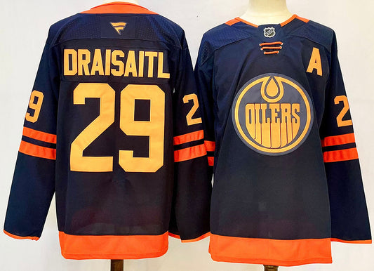 Men's Edmonton Oilers Leon Draisaitl #29 Fanatics Navy Player Jersey