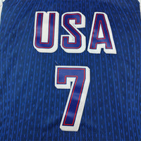 Men's 2024 USA Dream Team Kevin Durant #7 Navy Authentic Player Jersey