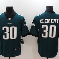 Men's Philadelphia Eagles Corey Clement #30 Midnight Green Game Jersey1