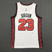 Men's Chicago Bulls Michael Jordan #23 White 2022/23 Swingman Jersey1 - City Edition