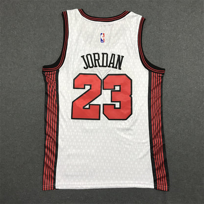 Men's Chicago Bulls Michael Jordan #23 White 2022/23 Swingman Jersey1 - City Edition